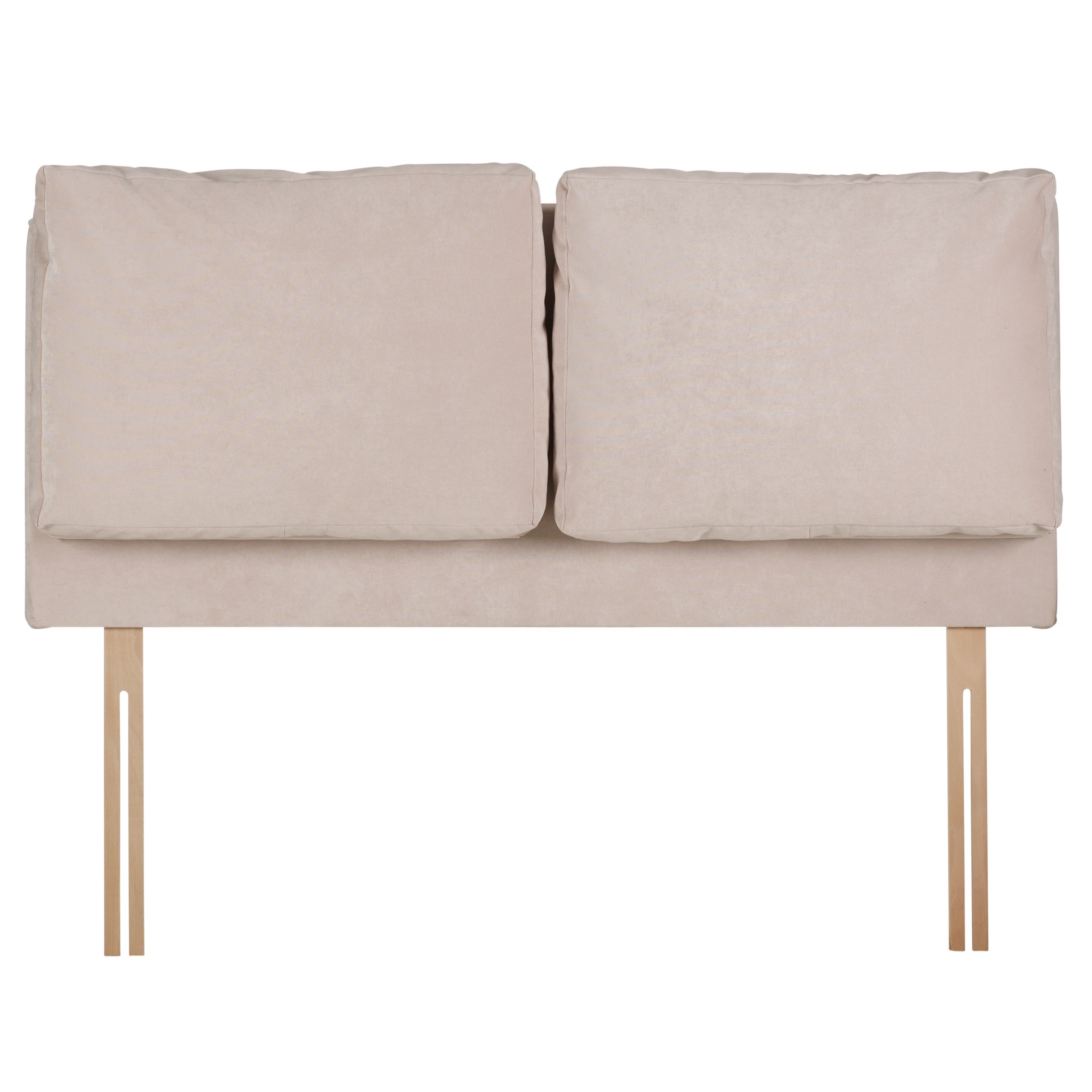 John Lewis Hartley Adjustable Headboard, Double, Stone at John Lewis