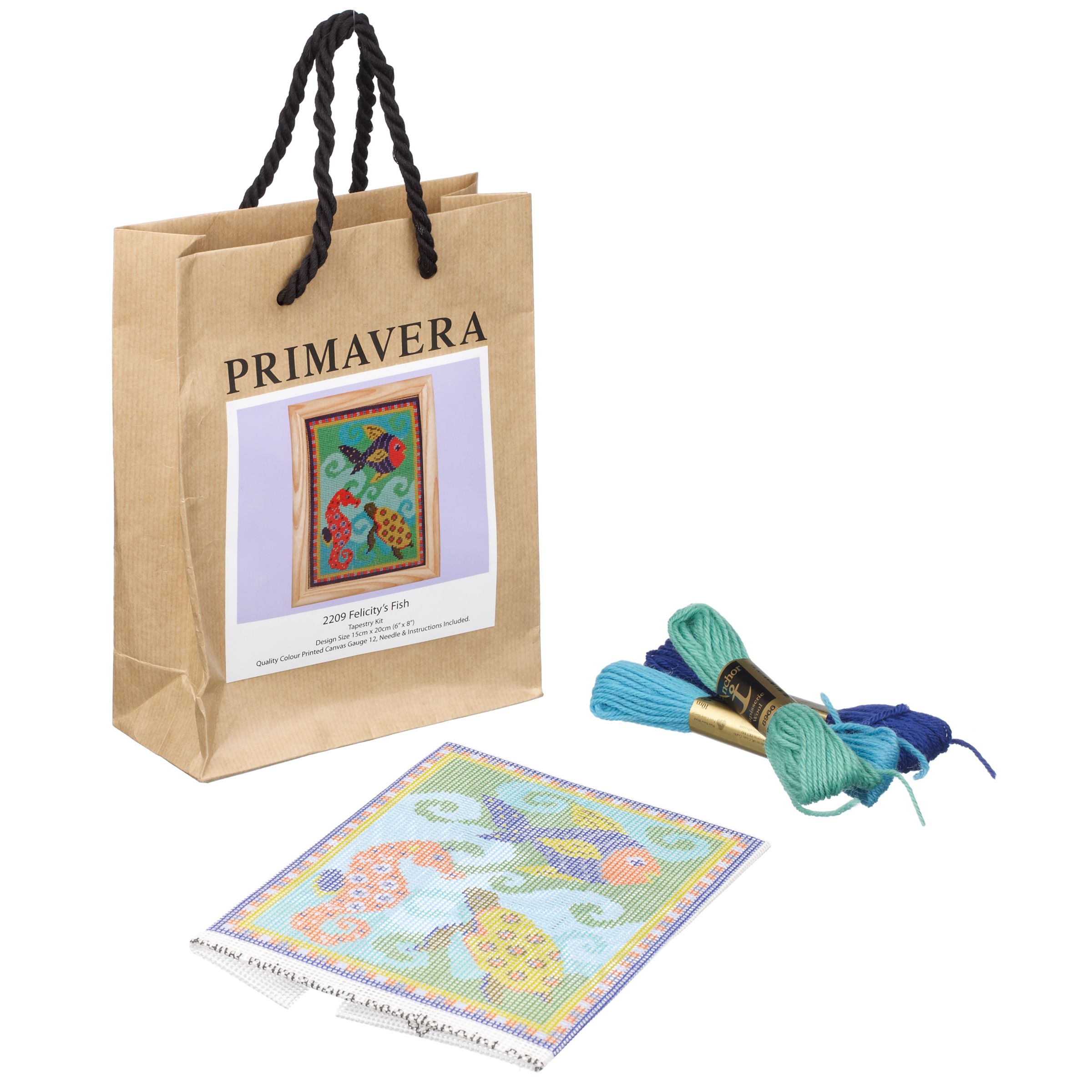 Primavera Felicity's Fish Needlepoint Tapestry Kit