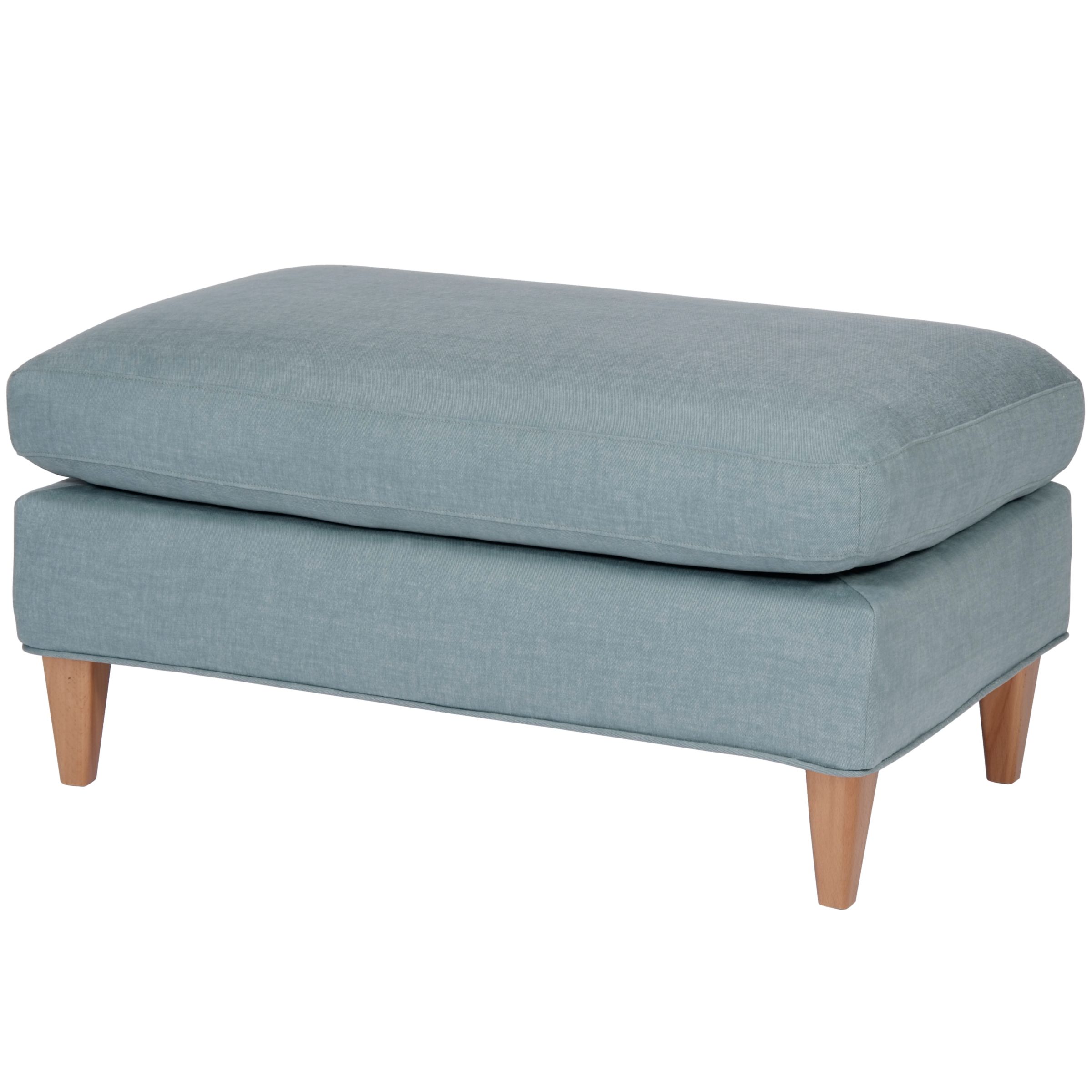 John Lewis Bailey Footstool, Duck Egg at John Lewis