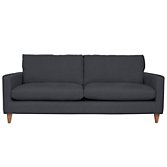 John Lewis Bailey Grand Sofa, Steel, width 214cm
