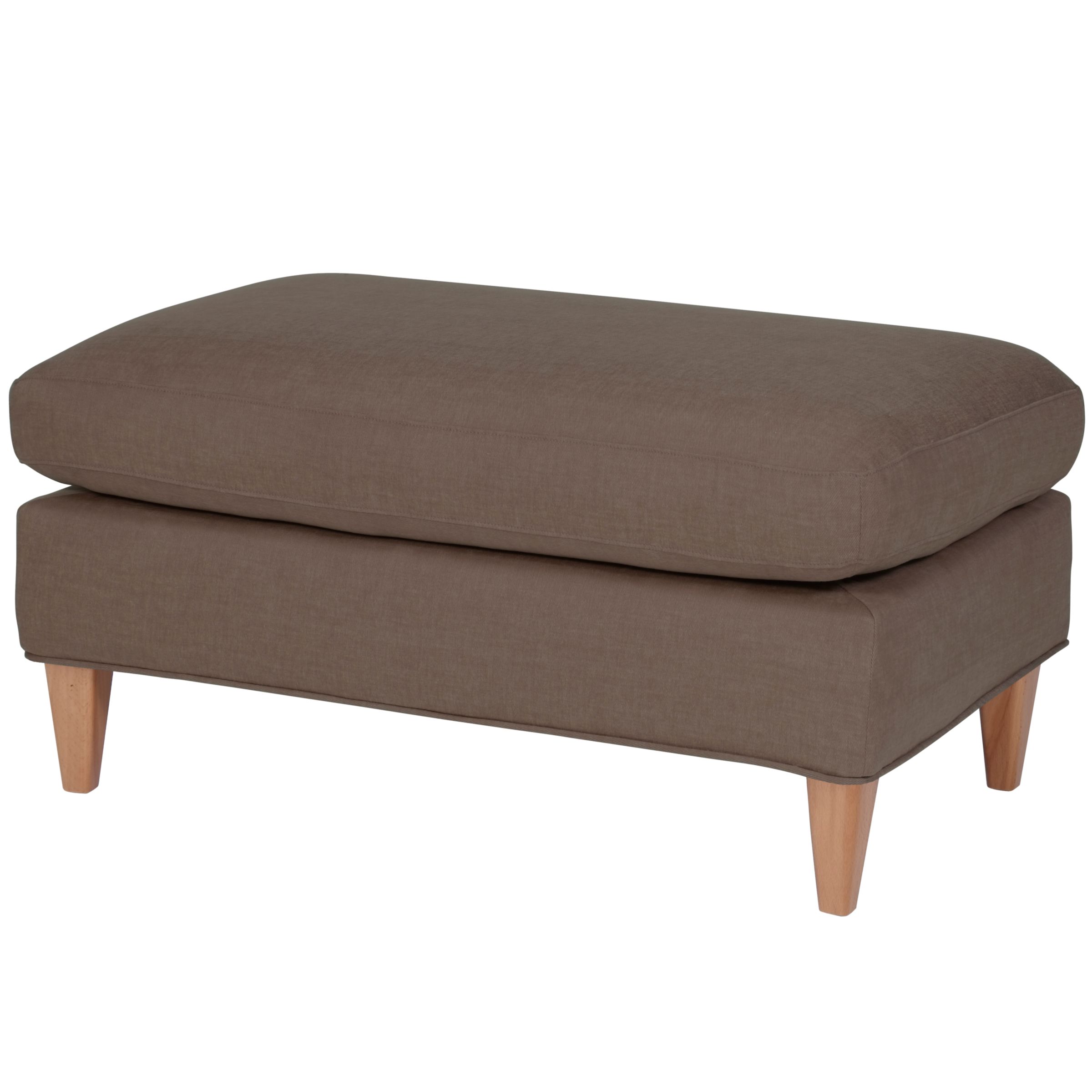 John Lewis Bailey Footstool, Chocolate at John Lewis