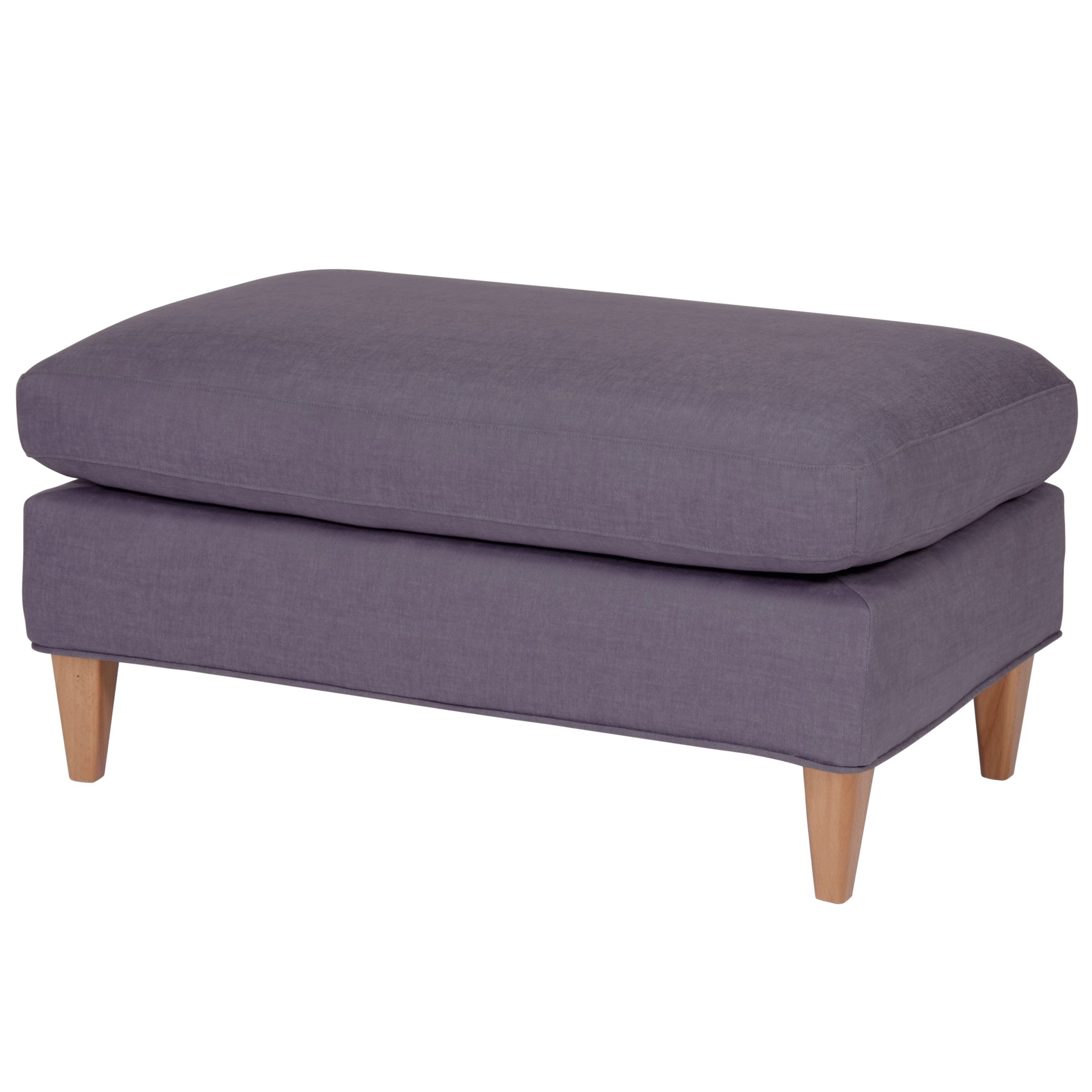 John Lewis Bailey Footstool, Grape at John Lewis