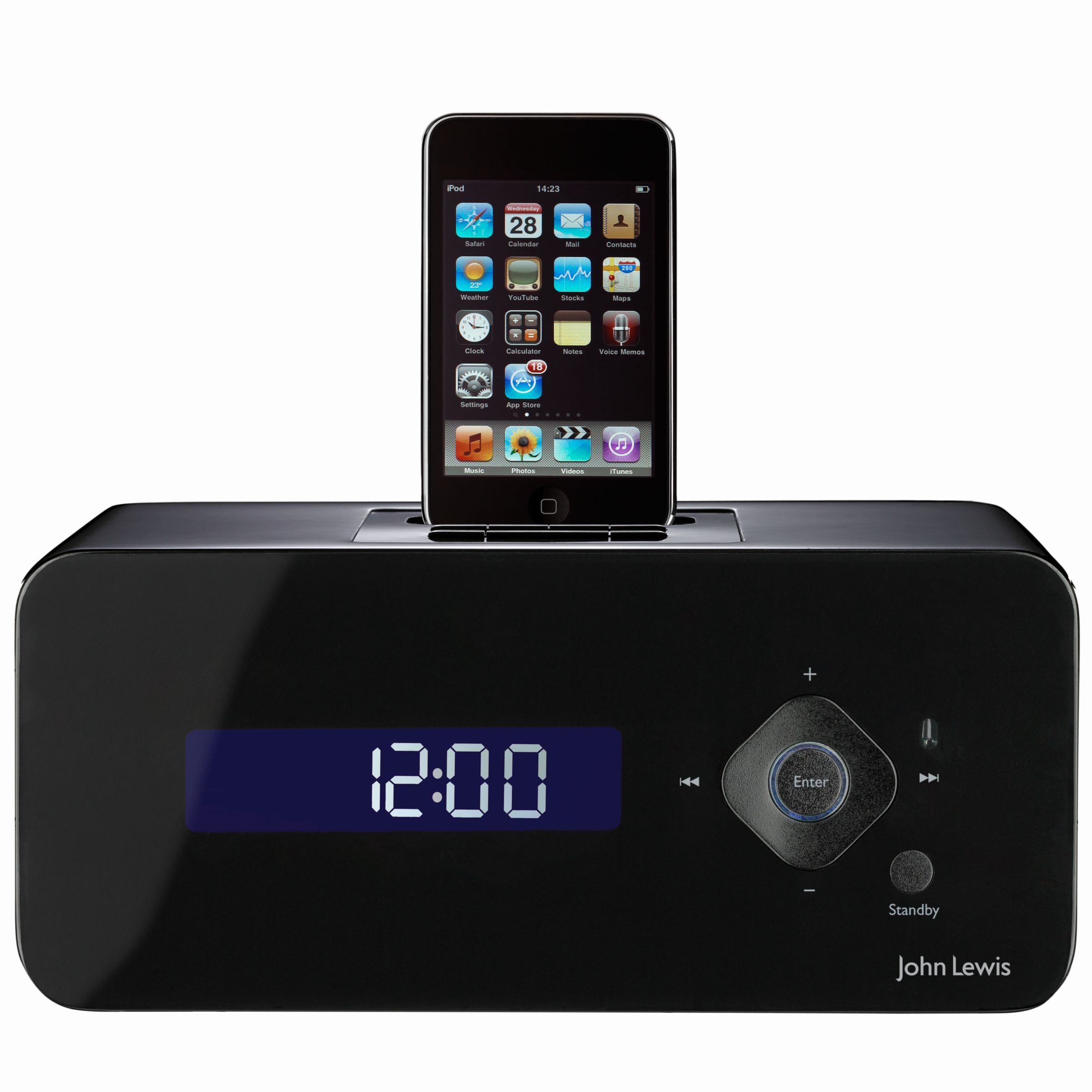 John Lewis Carbon DAB Radio/iPod Dock