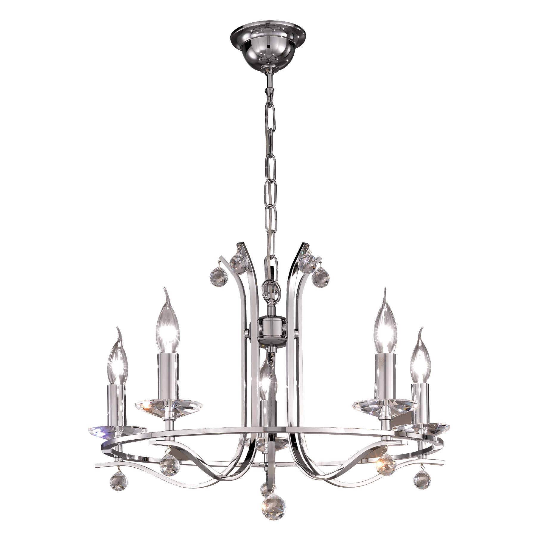 Swarovski Montblanc Chandelier, 5 Arm at JohnLewis