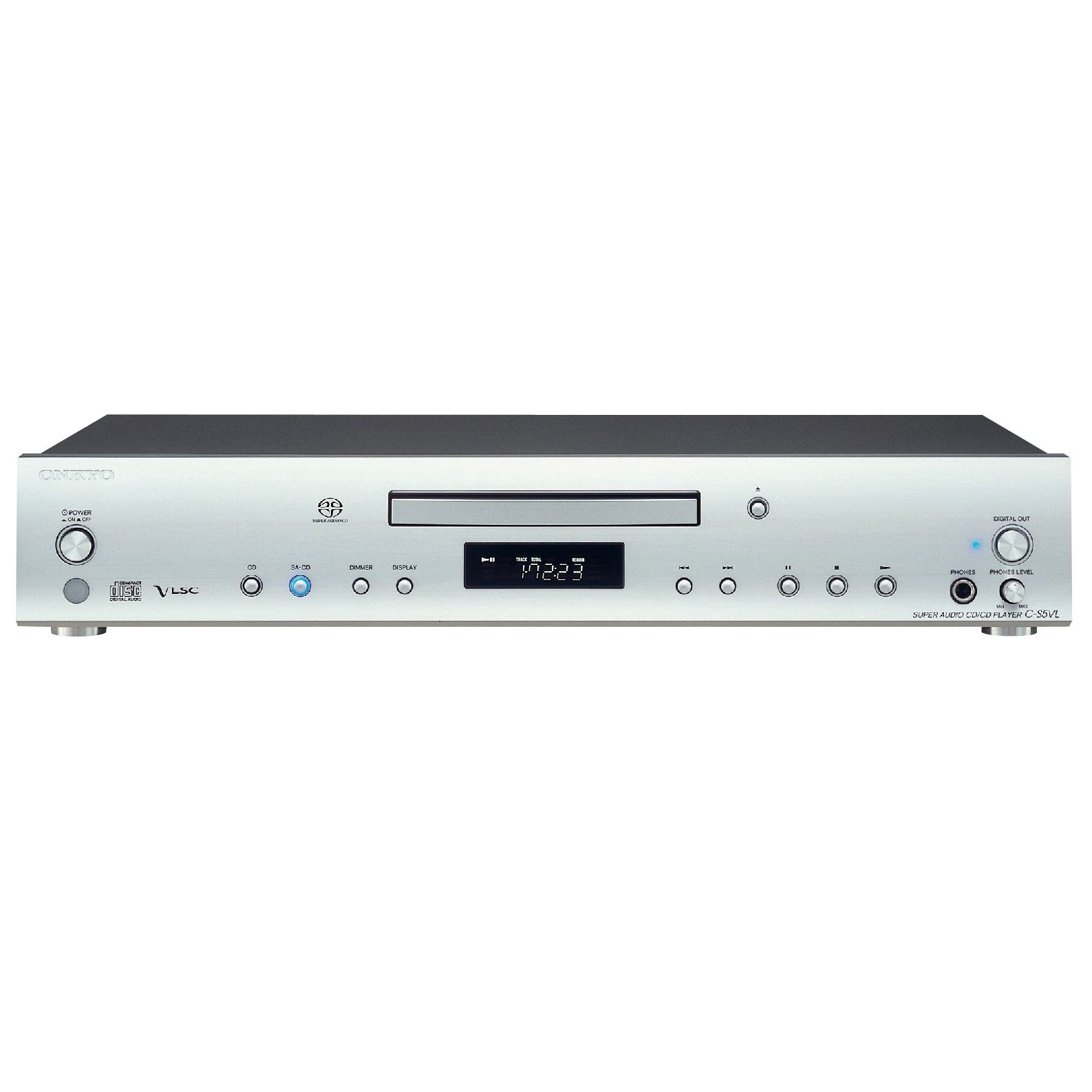 Onkyo C-S5VLS Super Audio CD Player, Silver at John Lewis