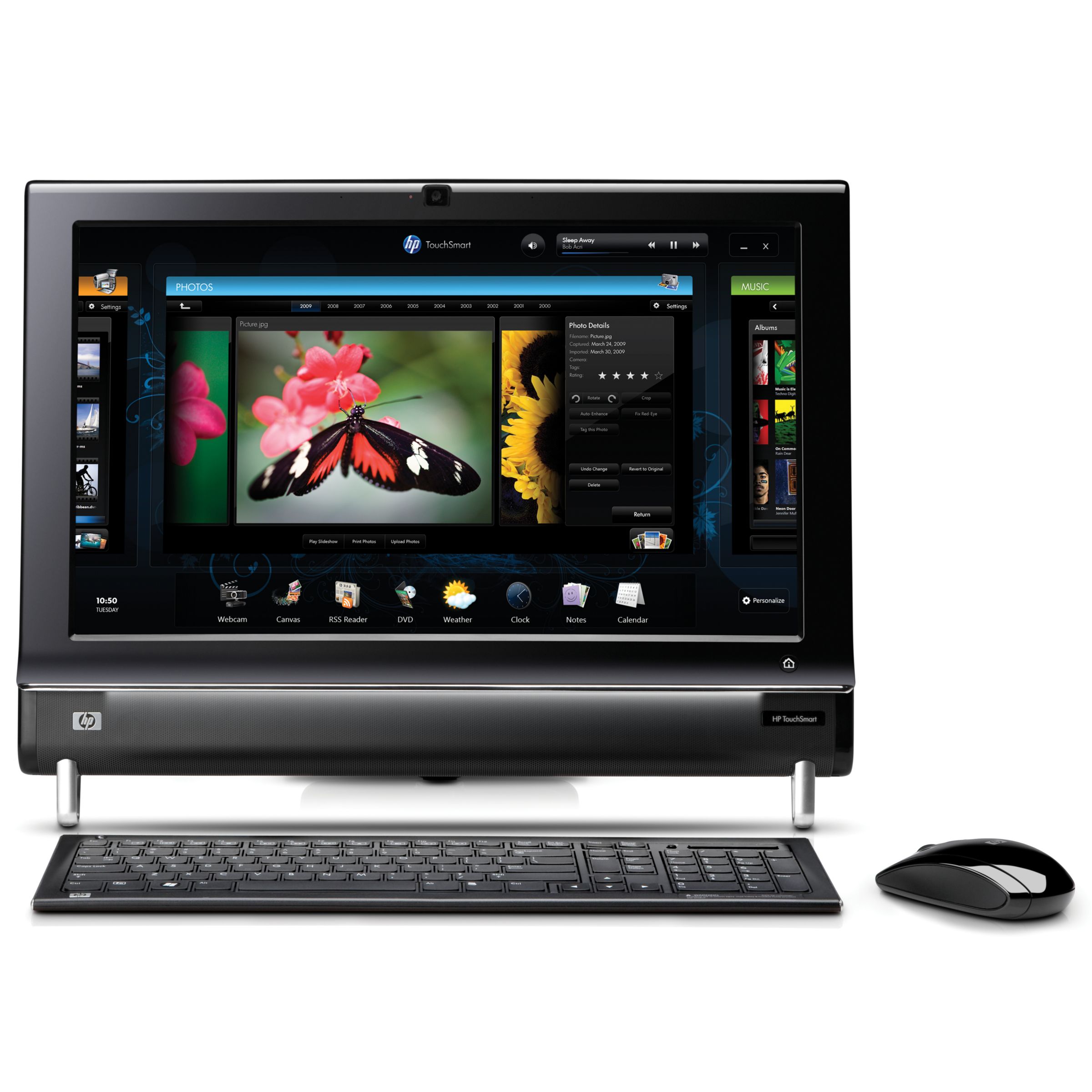 HP Pavilion TouchSmart 300-1210UK Desktop PC with 20" Screen at John Lewis