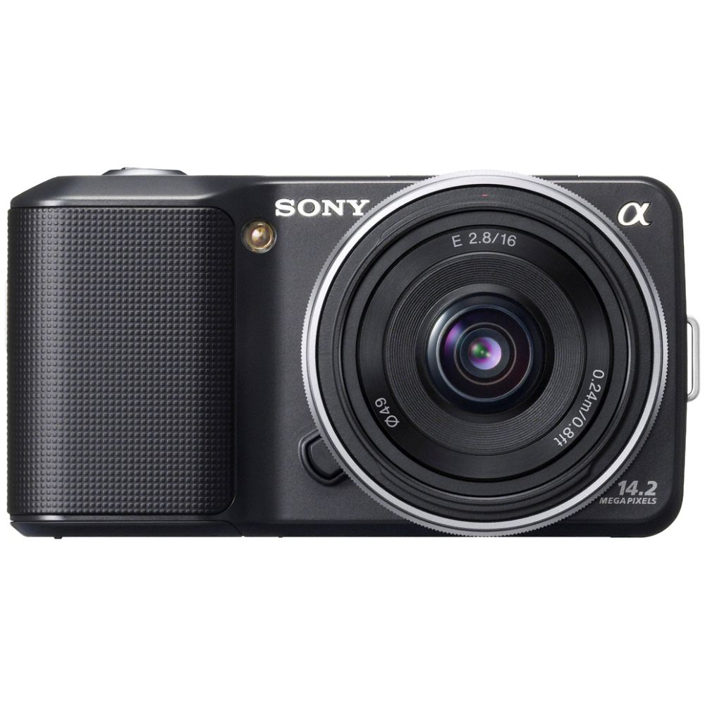Sony NEX-3 Compact Digital SLR Camera with 18-55mm Lens, Black at John Lewis