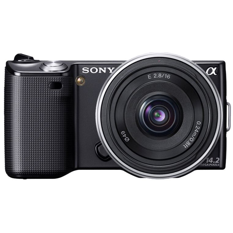 Sony NEX-5 Compact Digital SLR Camera with 18-55mm Lens, Black at John Lewis
