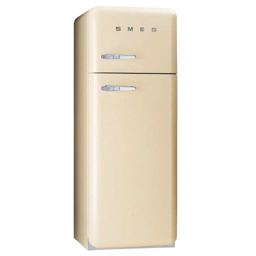 Smeg FAB30QP Fridge Freezer, Right Hand Side Hinges, Cream at John Lewis