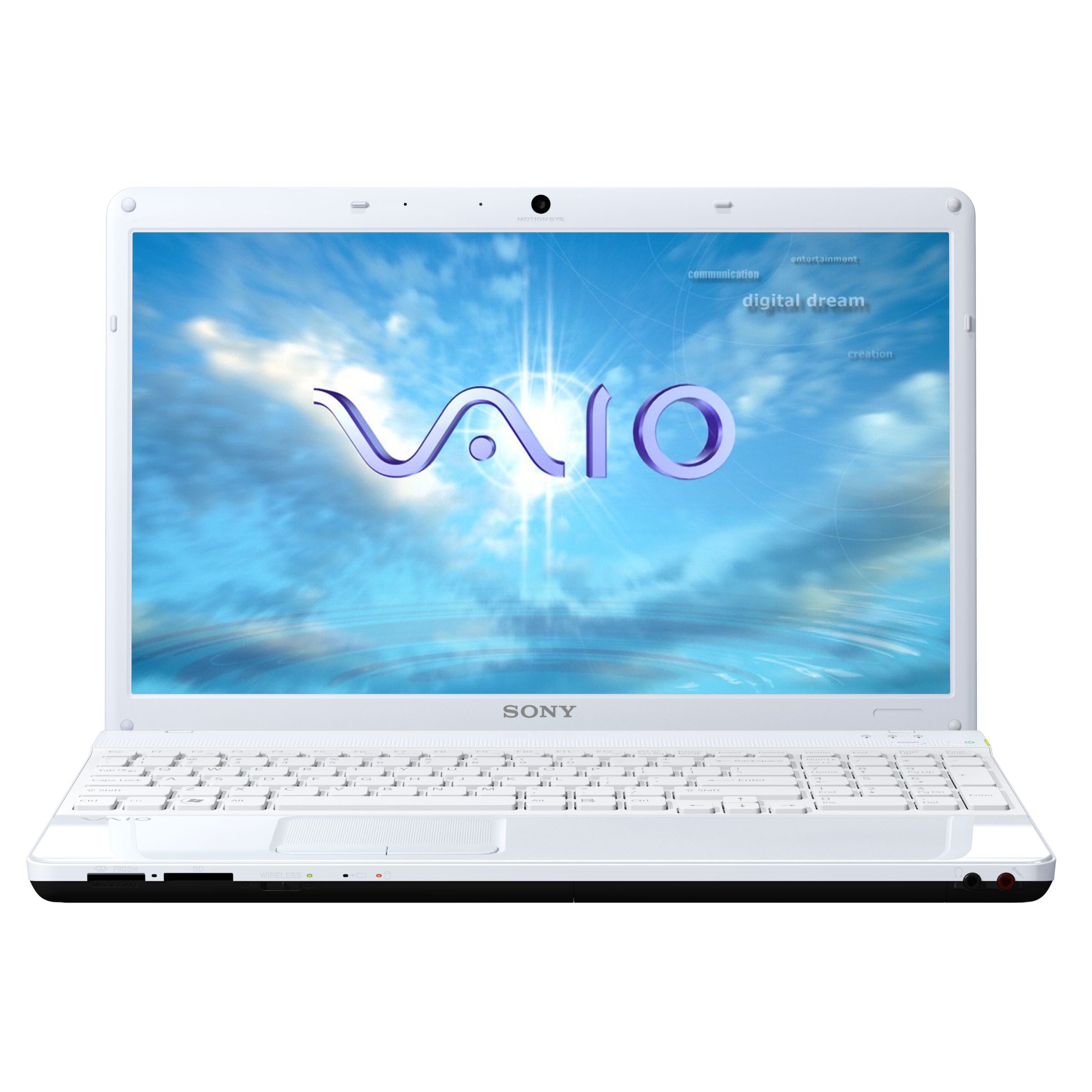 Sony Vaio Laptop, VPC-EE2E1E/W, 2.1GHz with 15.5 Inch Display, Silver and White
