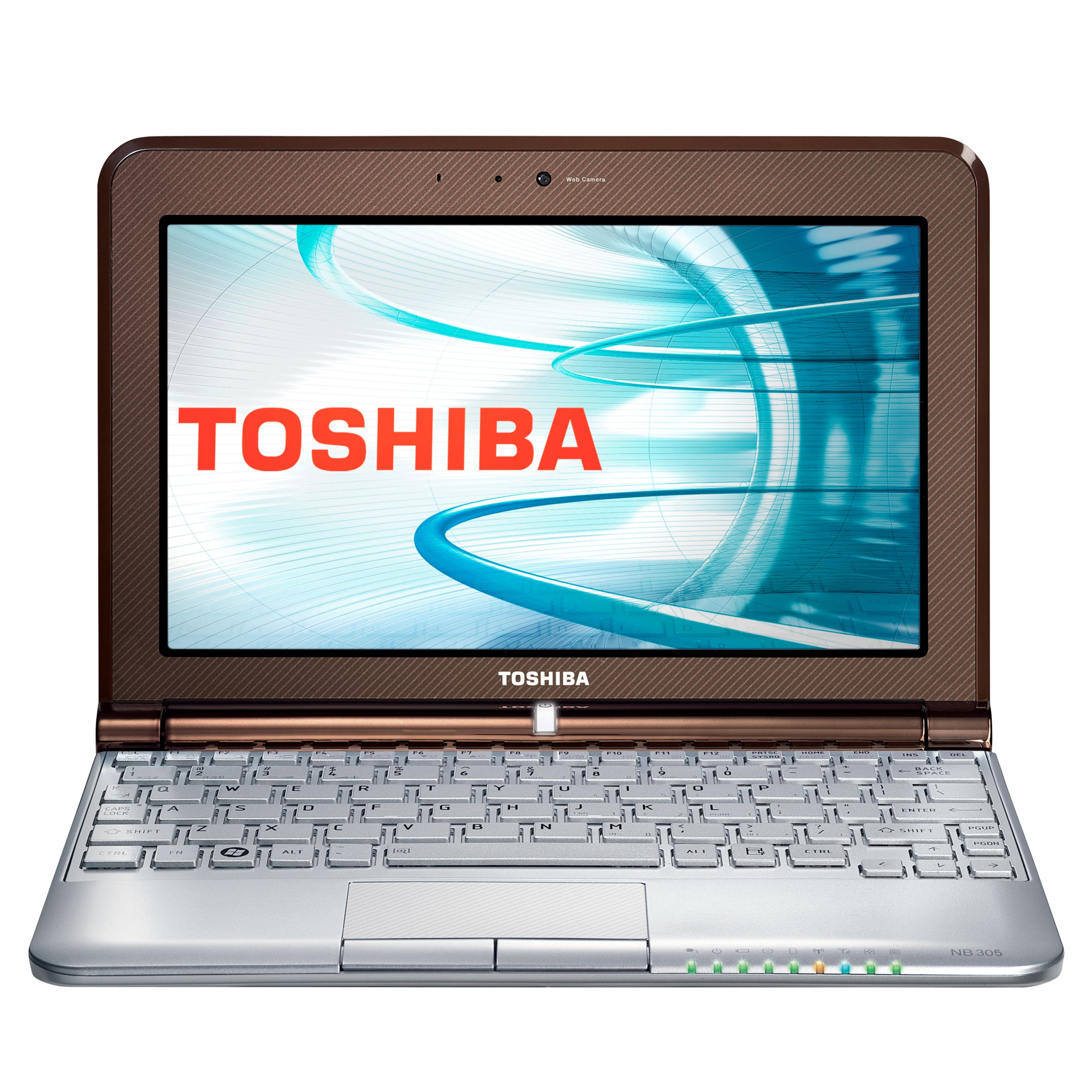 Toshiba NB305-10F Netbook, 1.66GHz with 10.1 Inch Display, Mocha at John Lewis