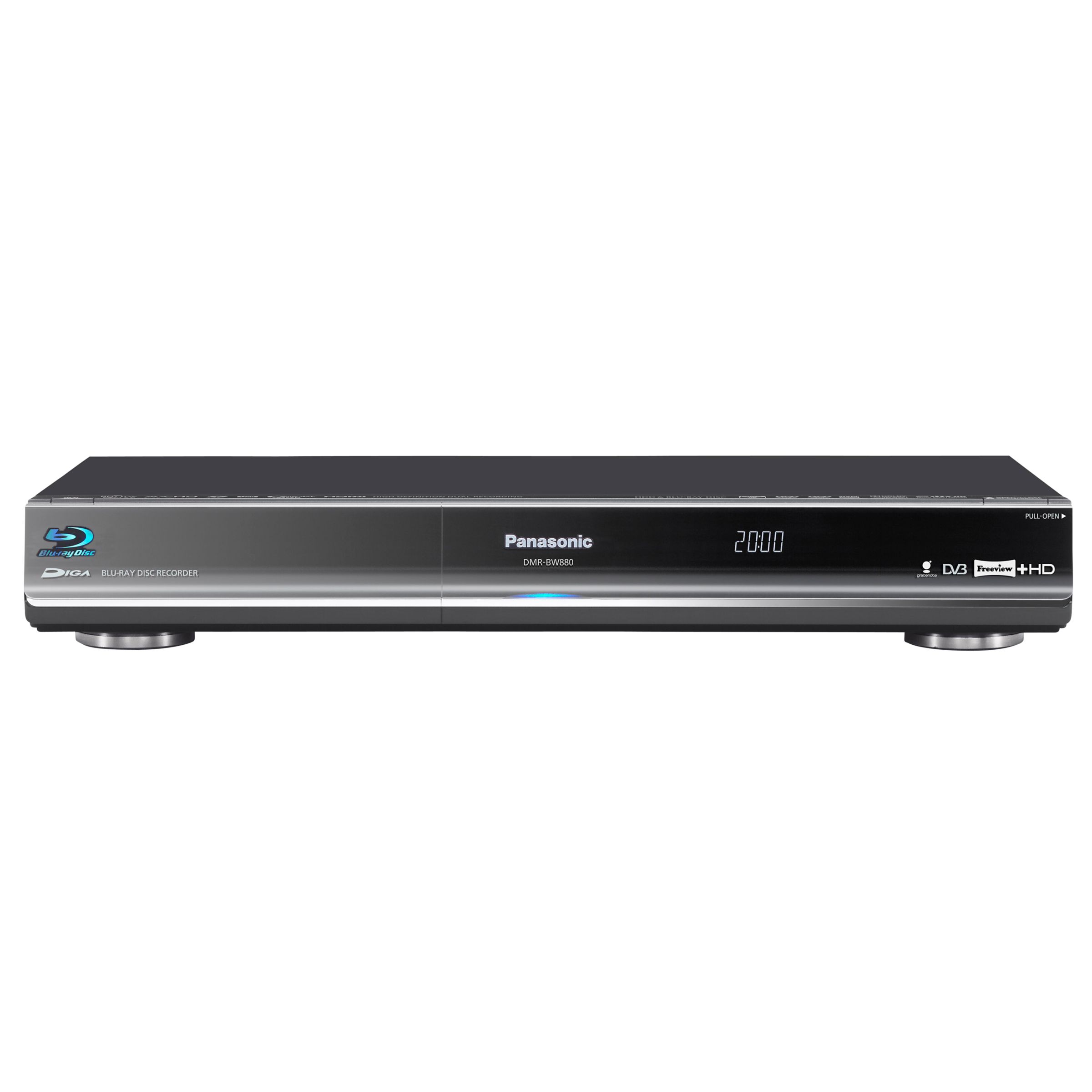 Panasonic DMR-BW880 Blu-ray/DVD/HDD 500GB Digital Recorder with Built-in Freeview+ HD at John Lewis