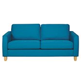 John Lewis Portia Medium Sofa, Teal / Light Leg, width 183cm