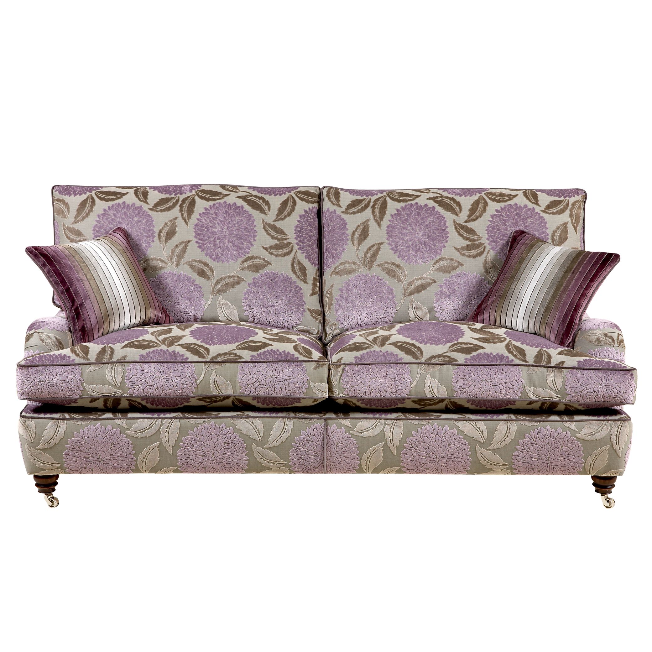 Duresta Walcot Large Sofa, Claverton Silver/Lilac at John Lewis