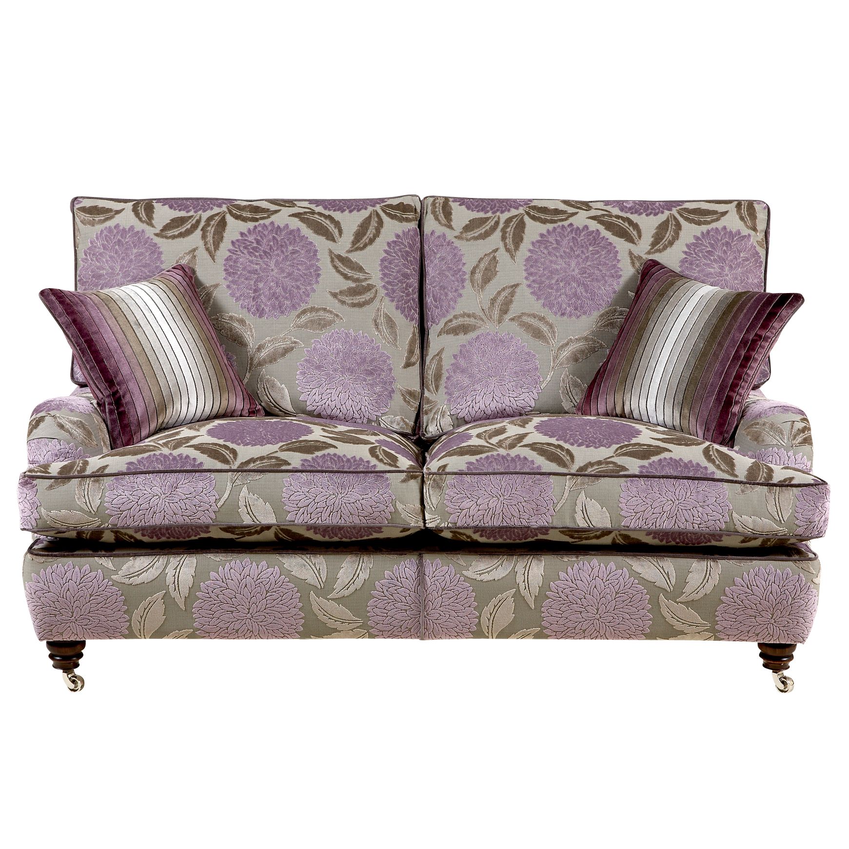 Duresta Walcot Small Sofa, Claverton Silver/Lilac at John Lewis