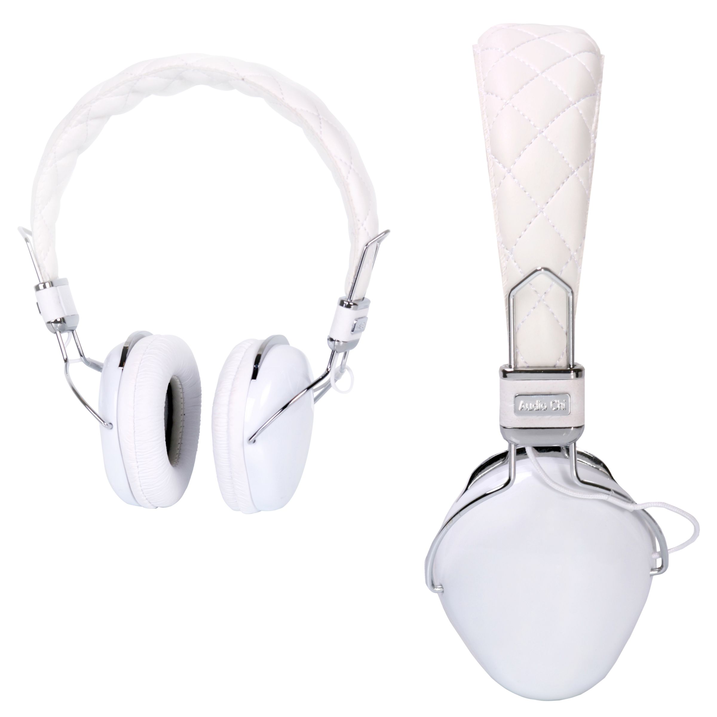 Audio Chi W9 On-Ear Headphones, White