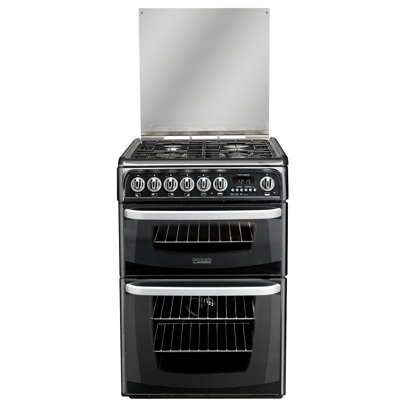 Cannon C60DHKF Harrogate Dual Fuel Cooker, Black at John Lewis