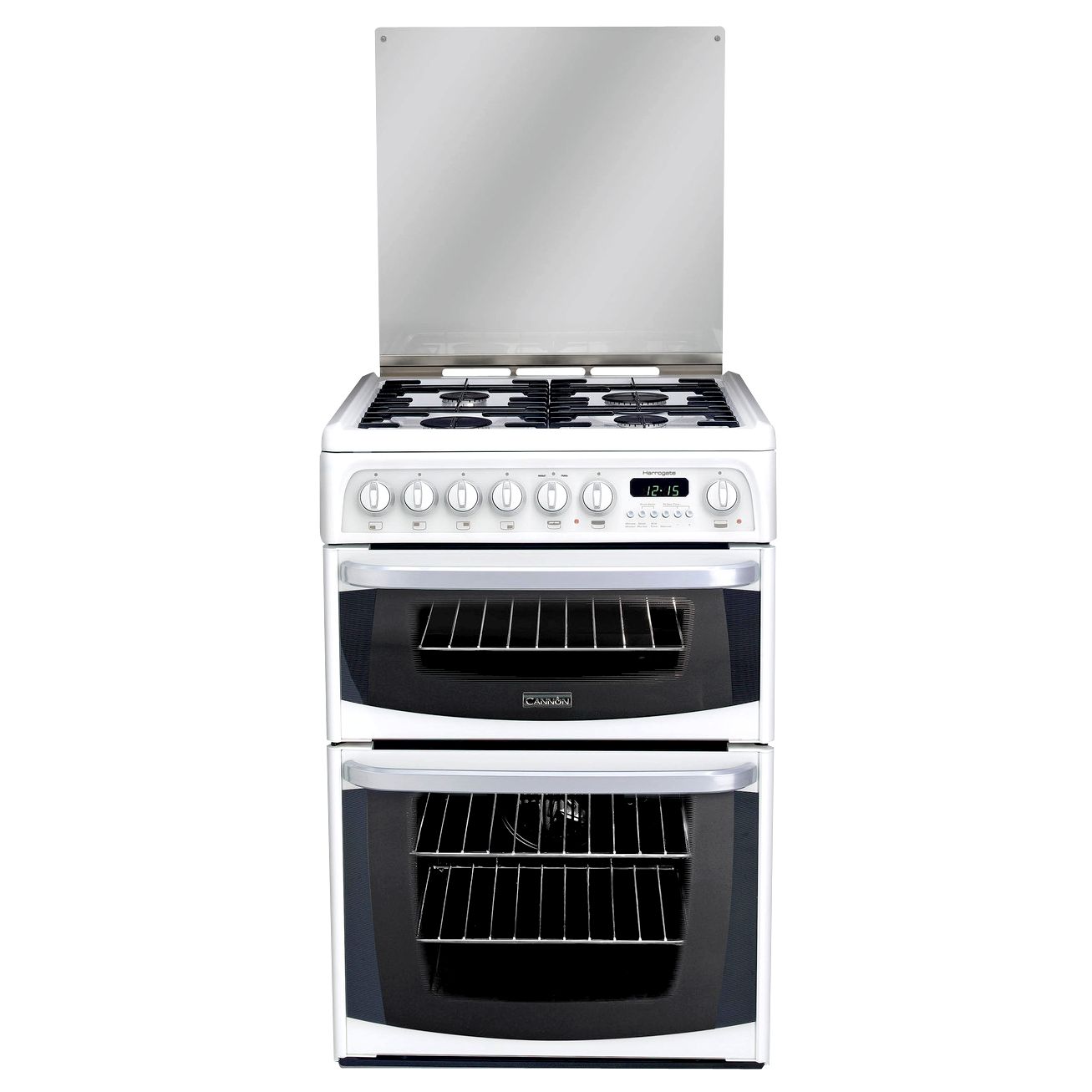 Cannon C60DHWF Harrogate Dual Fuel Cooker, White at John Lewis