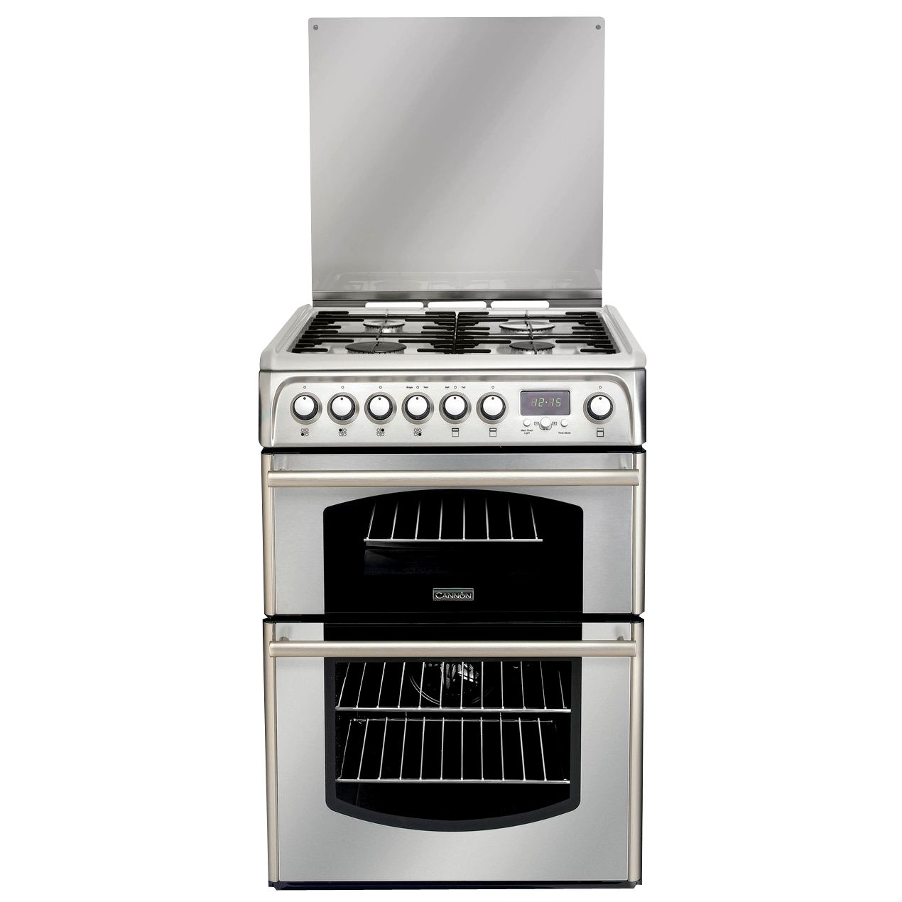 Cannon C60DTXF Traditional Dual Fuel Cooker Stainless Steel