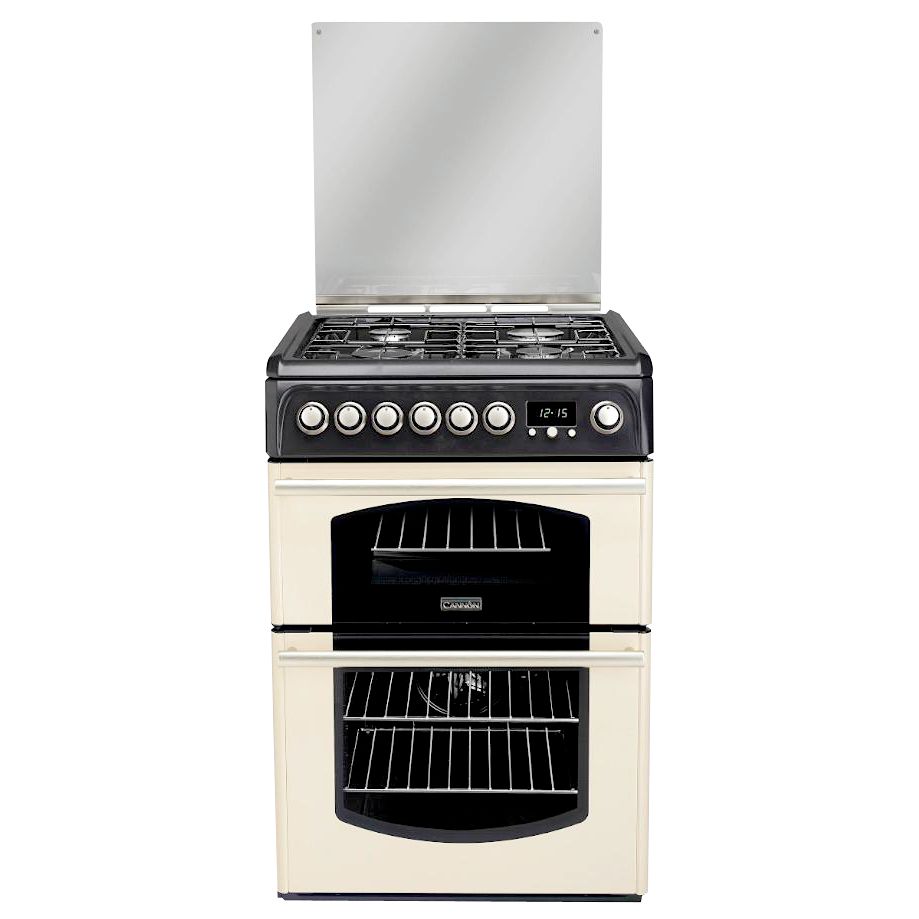 Cannon C60DTCF Traditional Dual Fuel Cooker, Cream at JohnLewis