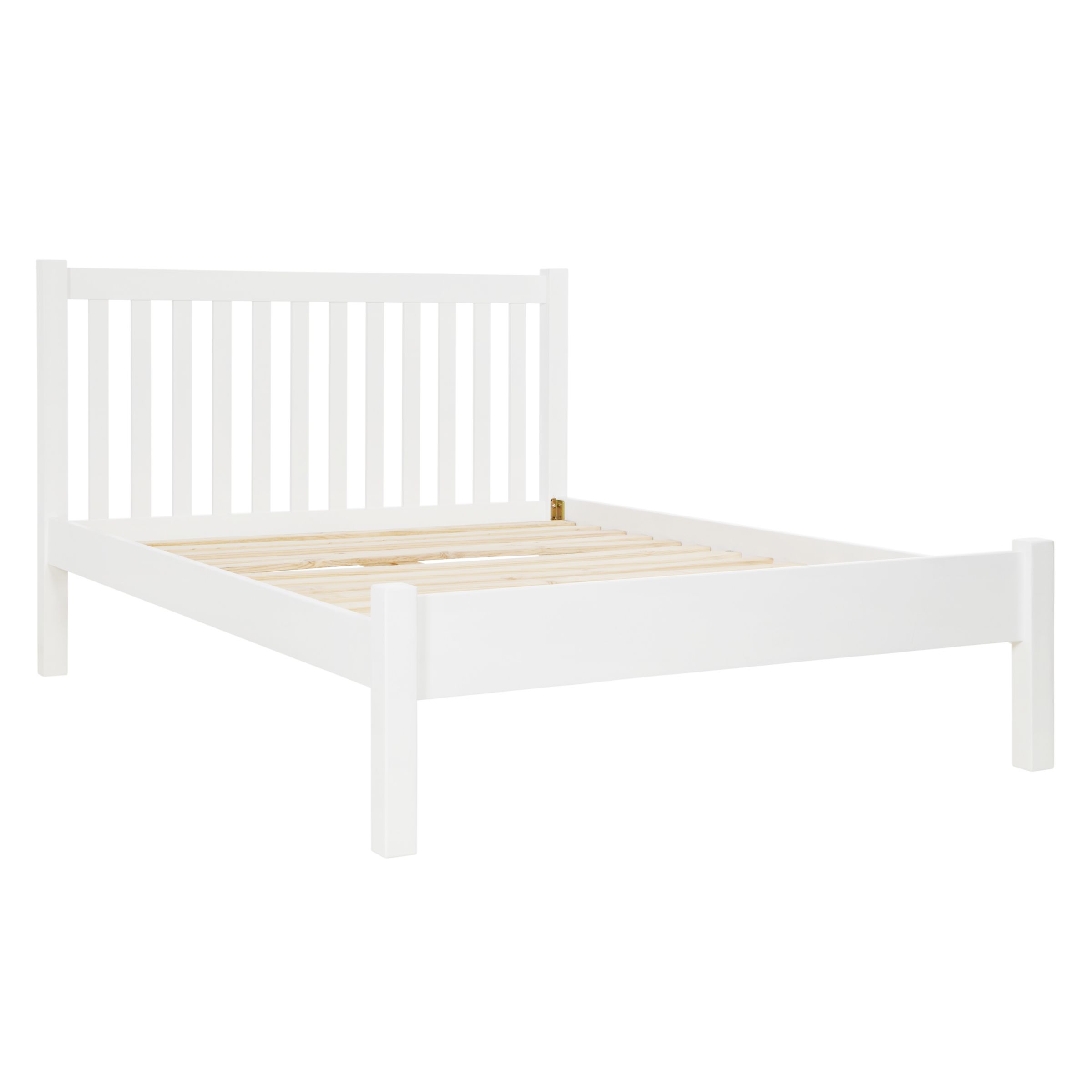 John Lewis Wilton Bedstead, Double, White at John Lewis