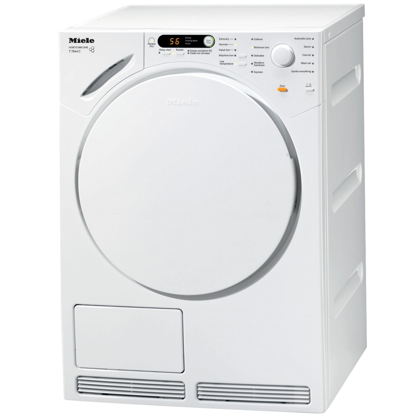 Miele T7944C Condenser Tumble Dryer, White at John Lewis