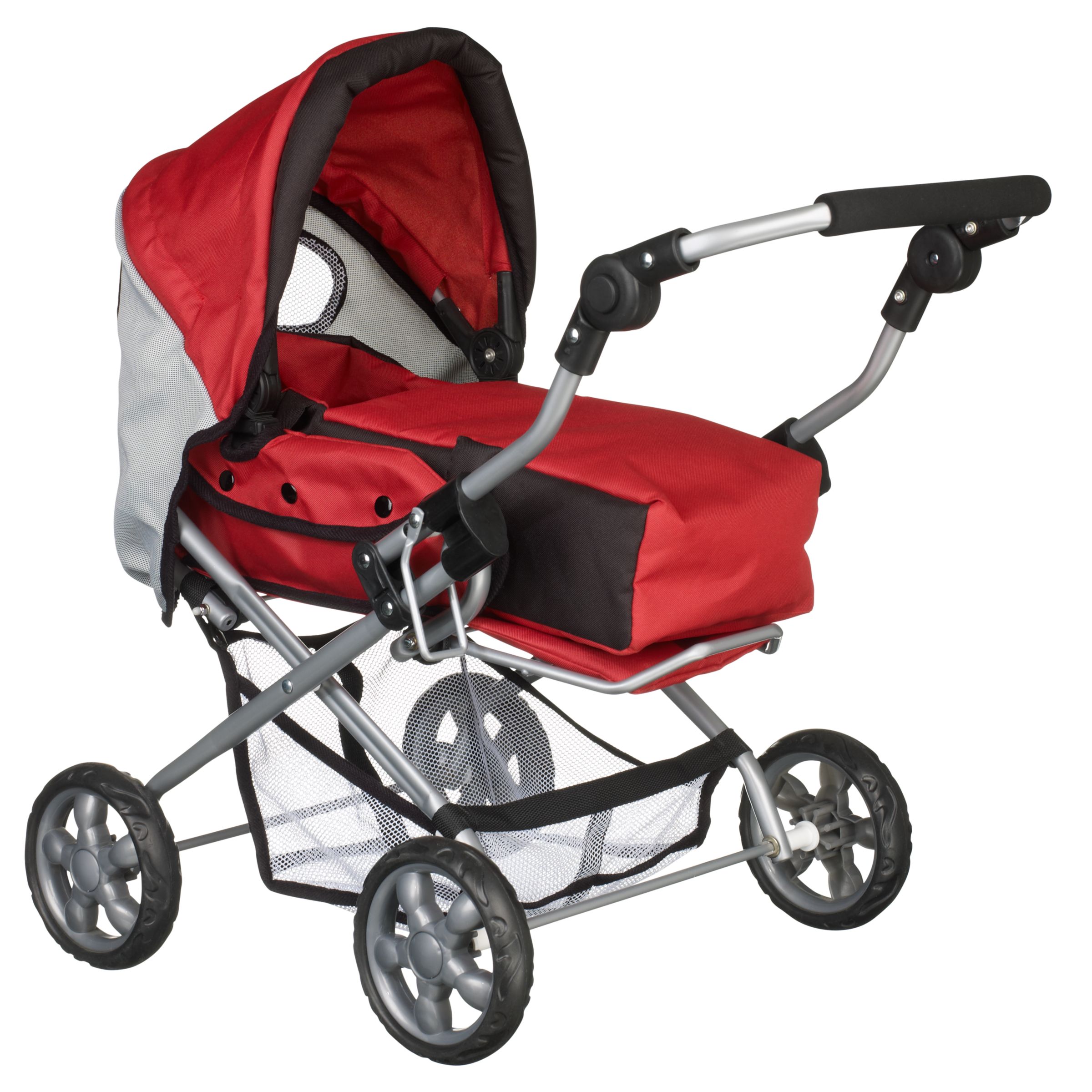 Red Mini Three Way Combi Doll's Pram
