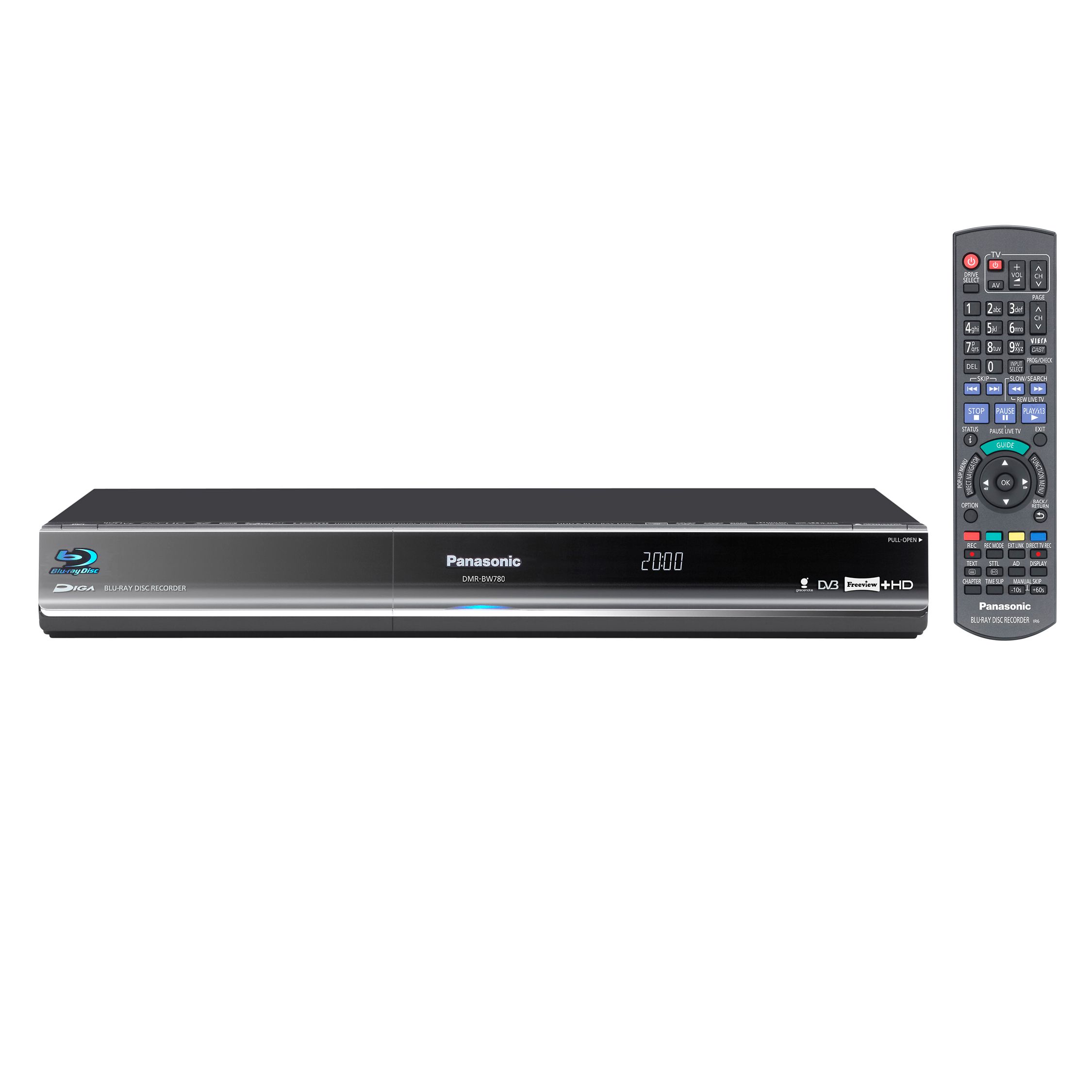 Panasonic DMR-BW780 Blu-ray/DVD/HDD 250GB Digital Recorder with Built-in Freeview+ HD at John Lewis