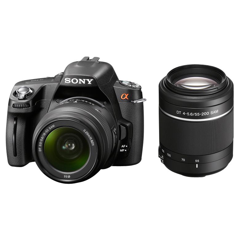 Sony DSLR-A290 Digital SLR Camera with 18-55mm and 55-200mm Lens at John Lewis