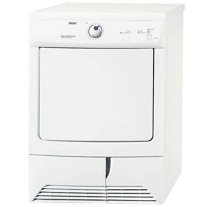 Zanussi ZDC37200W Condenser Tumble Dryer, White at John Lewis