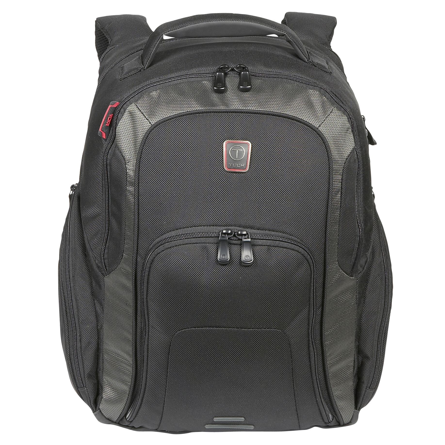 T-Tech by Tumi Presidio T-Pass Laptop Backpack, Black at John Lewis