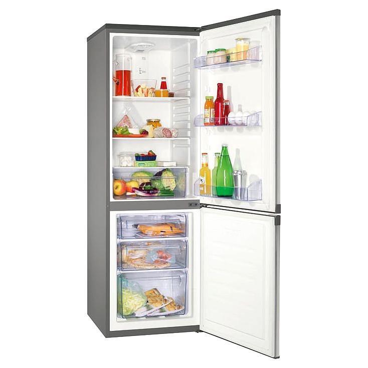 Zanussi ZRB224NXO Fridge Freezer, Stainless Steel Look