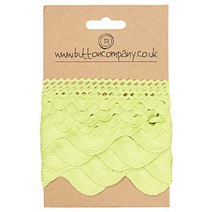 The Button Company Ric Rac Cards, Lime