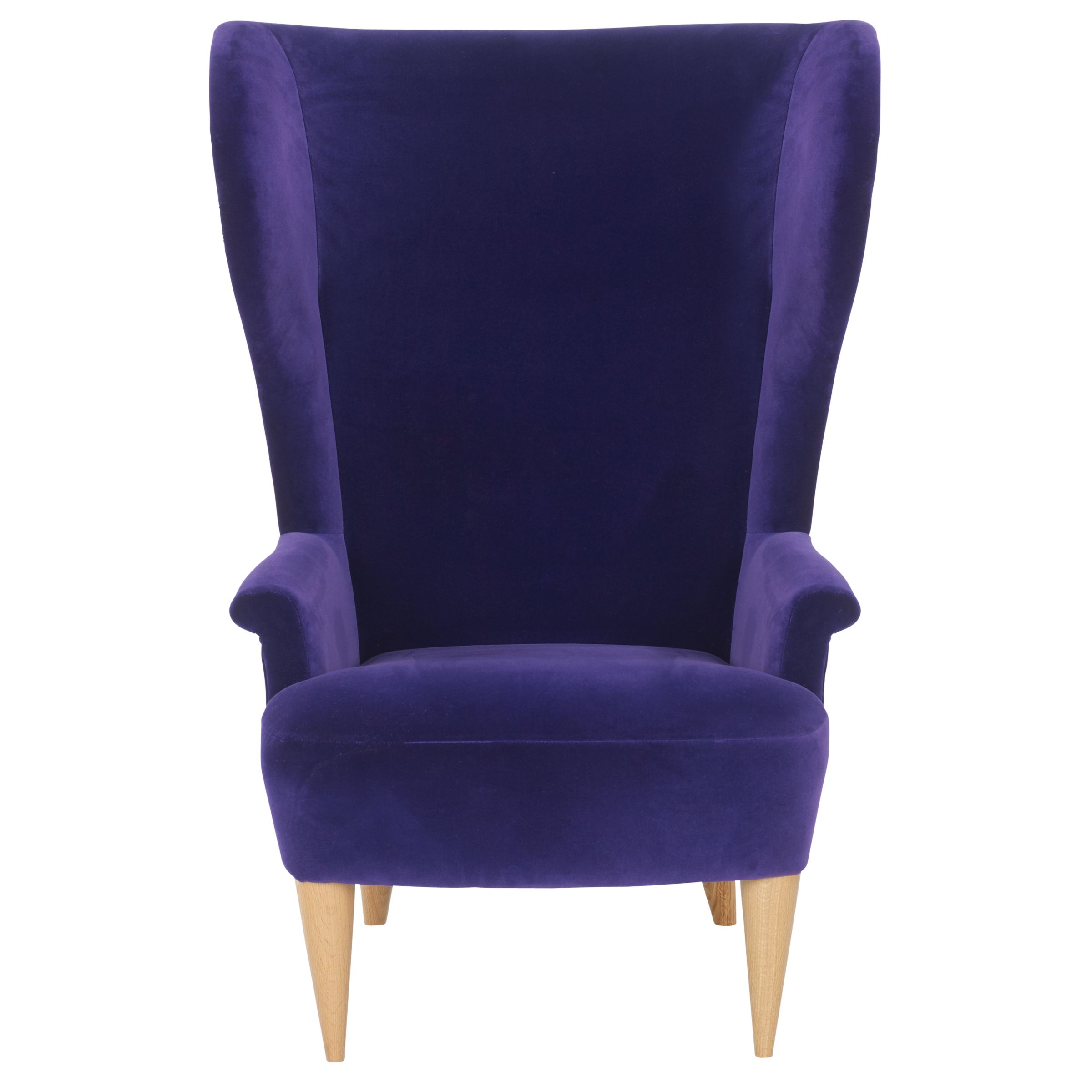 John Lewis Princess Alice Chair, Aubergine at John Lewis