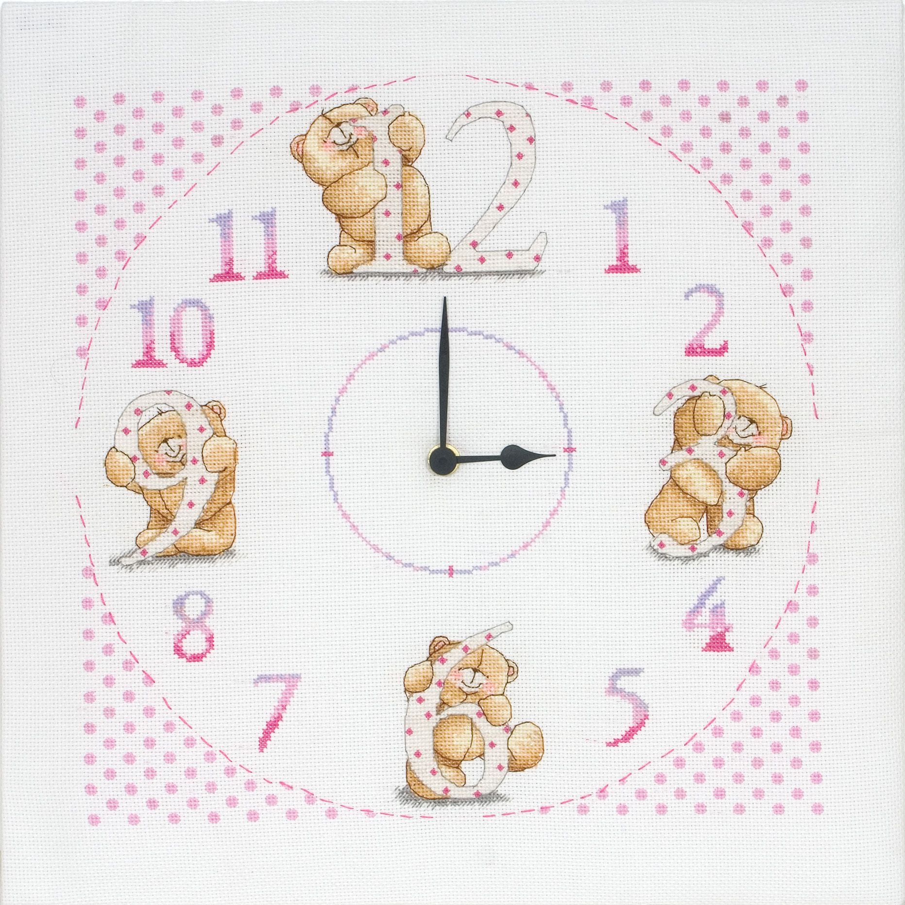 Anchor Forever Friends Clock Cross Stitch Kit