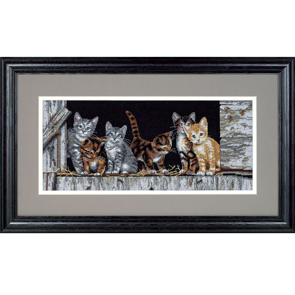 Barnyard Kitties Cross Stitch Kit