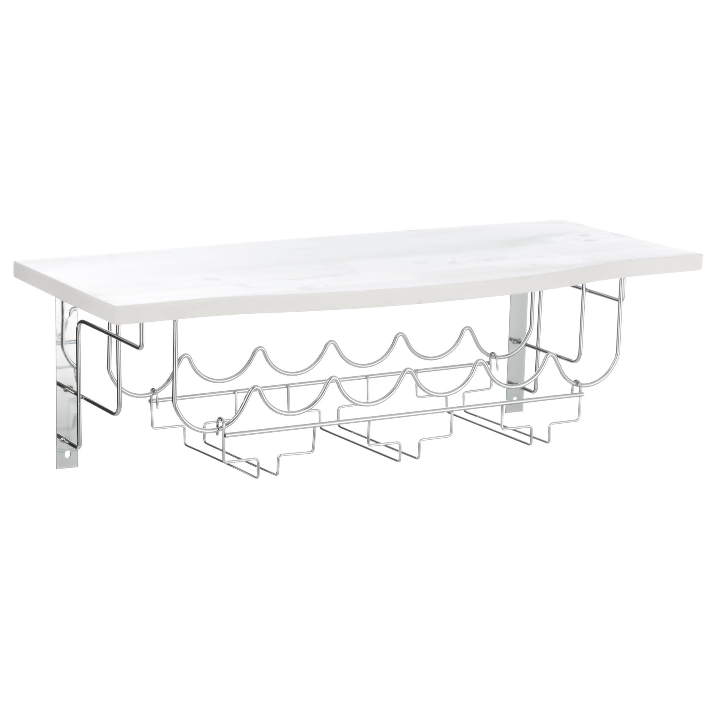 Wenko Nizza Wall Shelf and Wine Rack