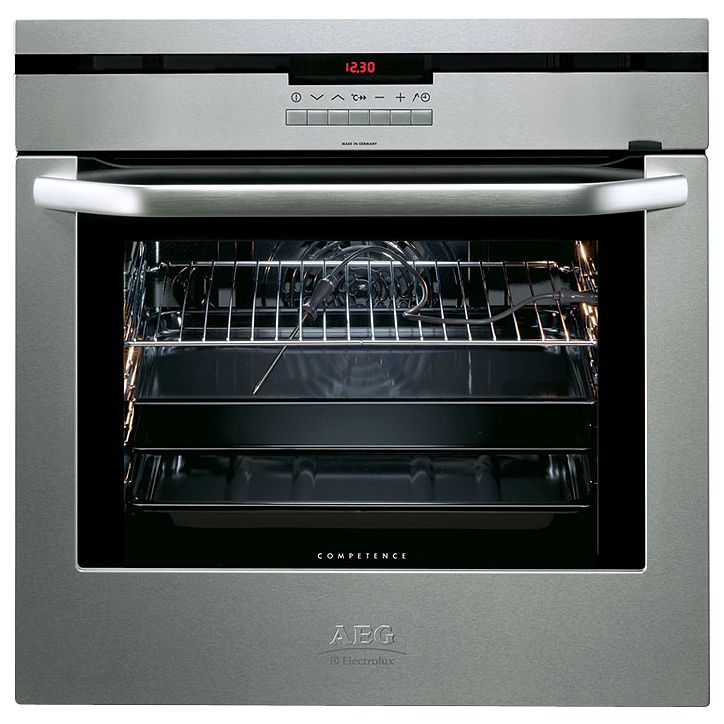 AEG B88715M Integrated Single Electric Oven, Stainless Steel at John Lewis