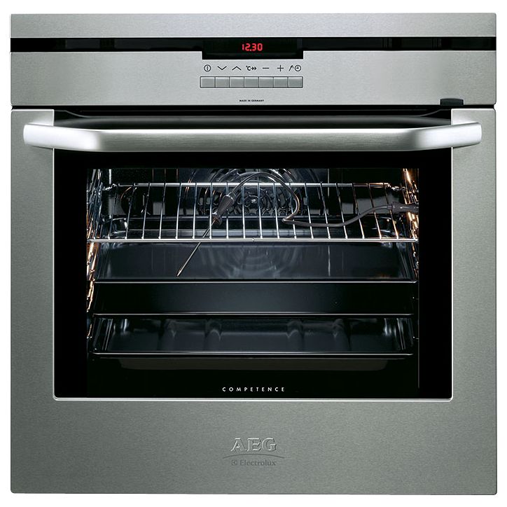 AEG B88715M Integrated Single Electric Oven, Stainless Steel at John Lewis