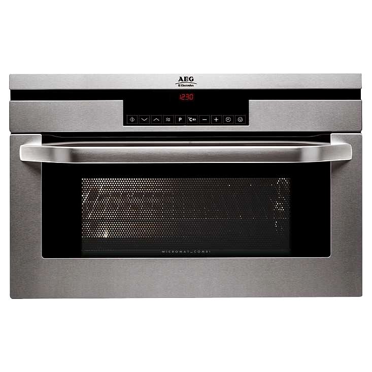 AEG KB9810EM Built-in Combination Microwave, Stainless Steel at JohnLewis