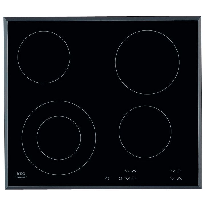 AEG HK624010FB Ceramic Hob, Black at John Lewis