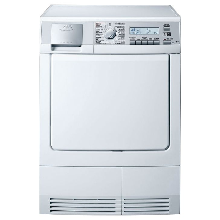 AEG T59850 Condenser Tumble Dryer, White at John Lewis