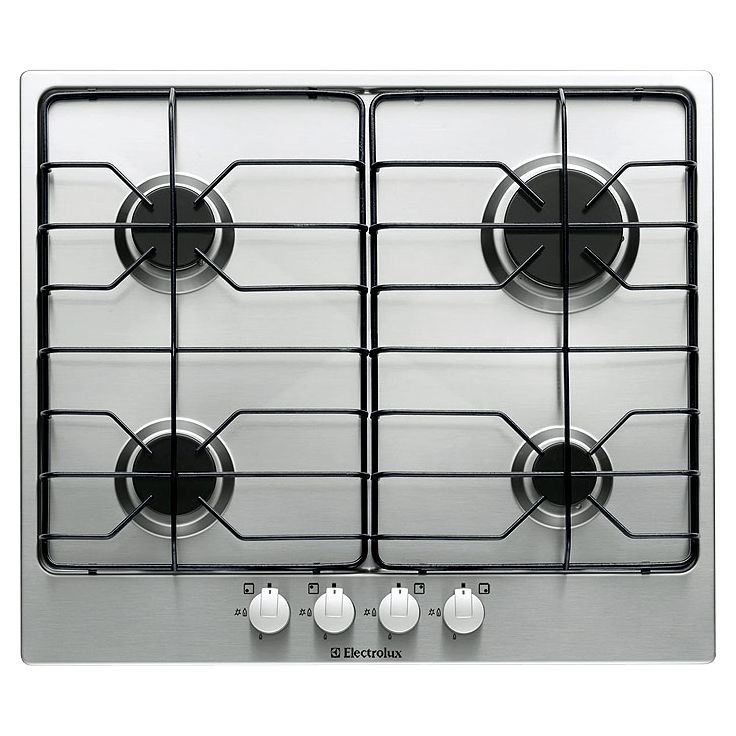 Electrolux EHG641X Gas Hob, Stainless Steel at John Lewis