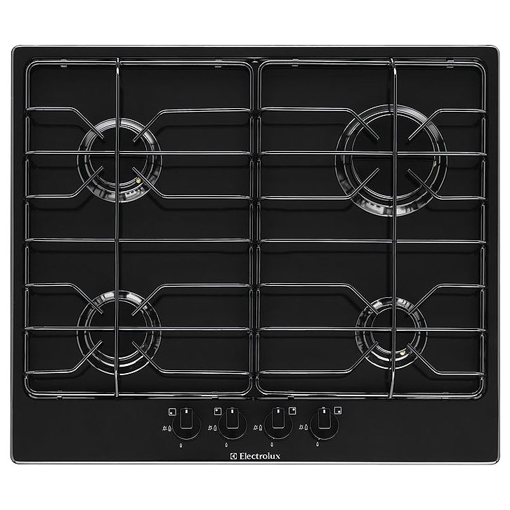 Electrolux EHG641K Gas Hob, Black at John Lewis