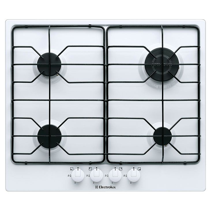 Electrolux EHG641W Gas Hob, White at John Lewis