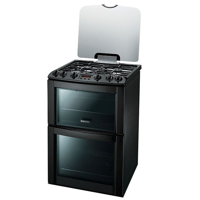 Electrolux EKG603202K Gas Cooker, Black at John Lewis