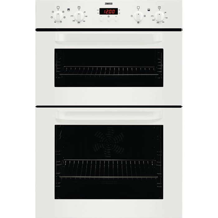 Zanussi ZOD370W Double Electric Oven, White at JohnLewis