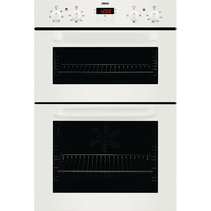 Zanussi ZOD370W Double Electric Oven, White at JohnLewis