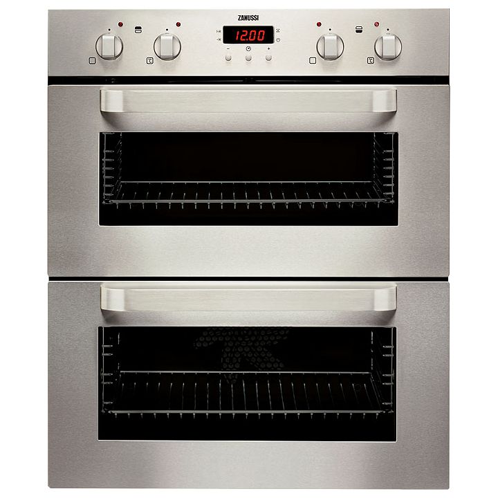 Zanussi ZOU370X Built-Under Double Electric Oven, Stainless Steel at John Lewis