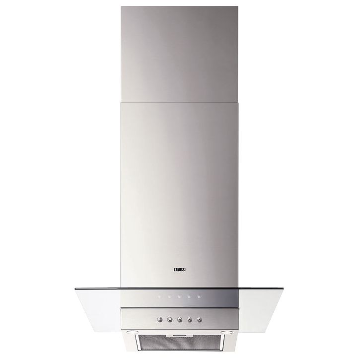 Zanussi ZHC6254X Chimney Cooker Hood, Stainless Steel at JohnLewis